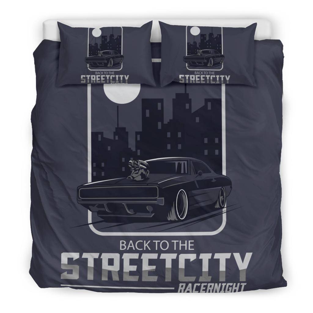 Night Street City Racer Bedding Set - Top Content | POD Collection | Free Shipping