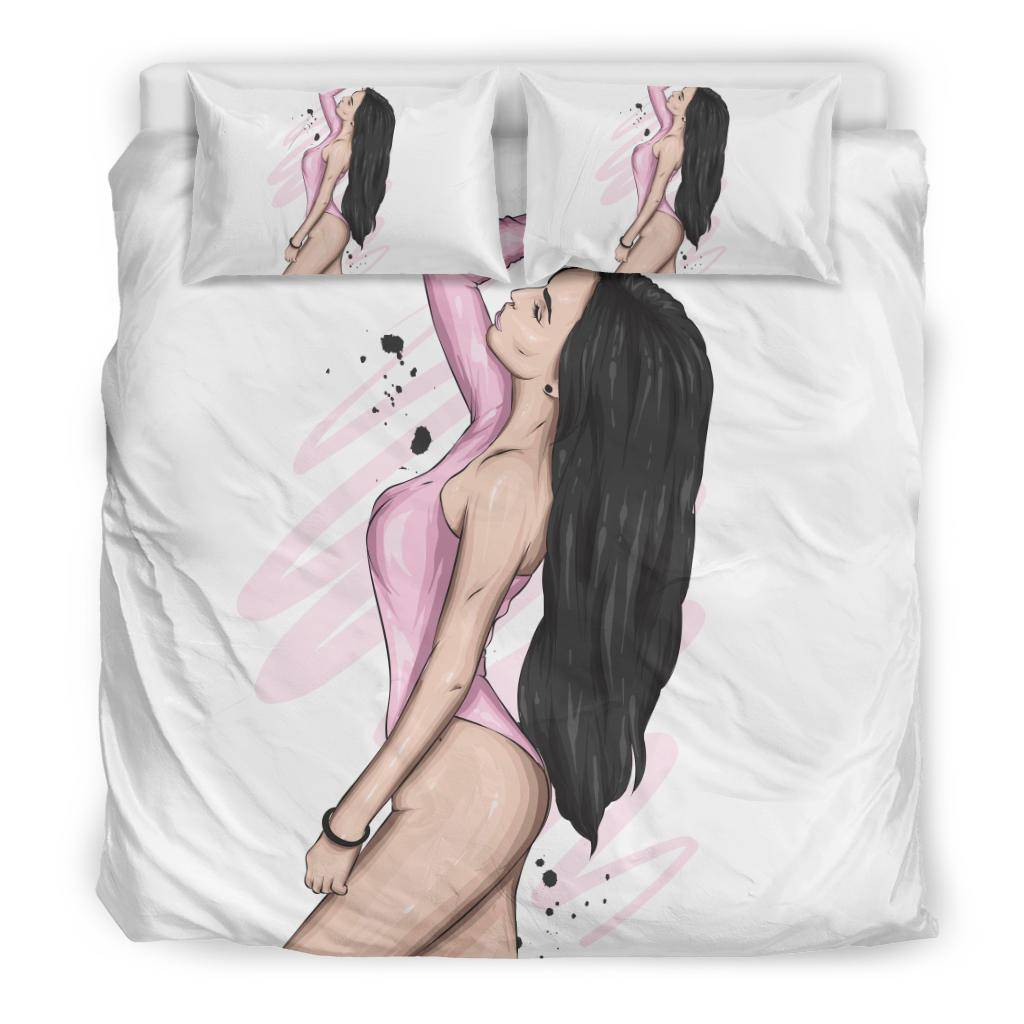 Beautiful Longhaired Girl Bedding Set - Top Content | POD Collection | Free Shipping