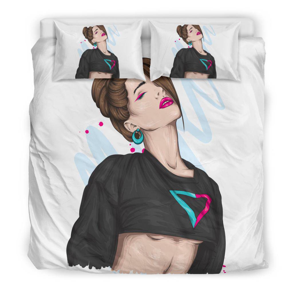 Beautiful Stylish Women Bedding Set - Top Content | POD Collection | Free Shipping