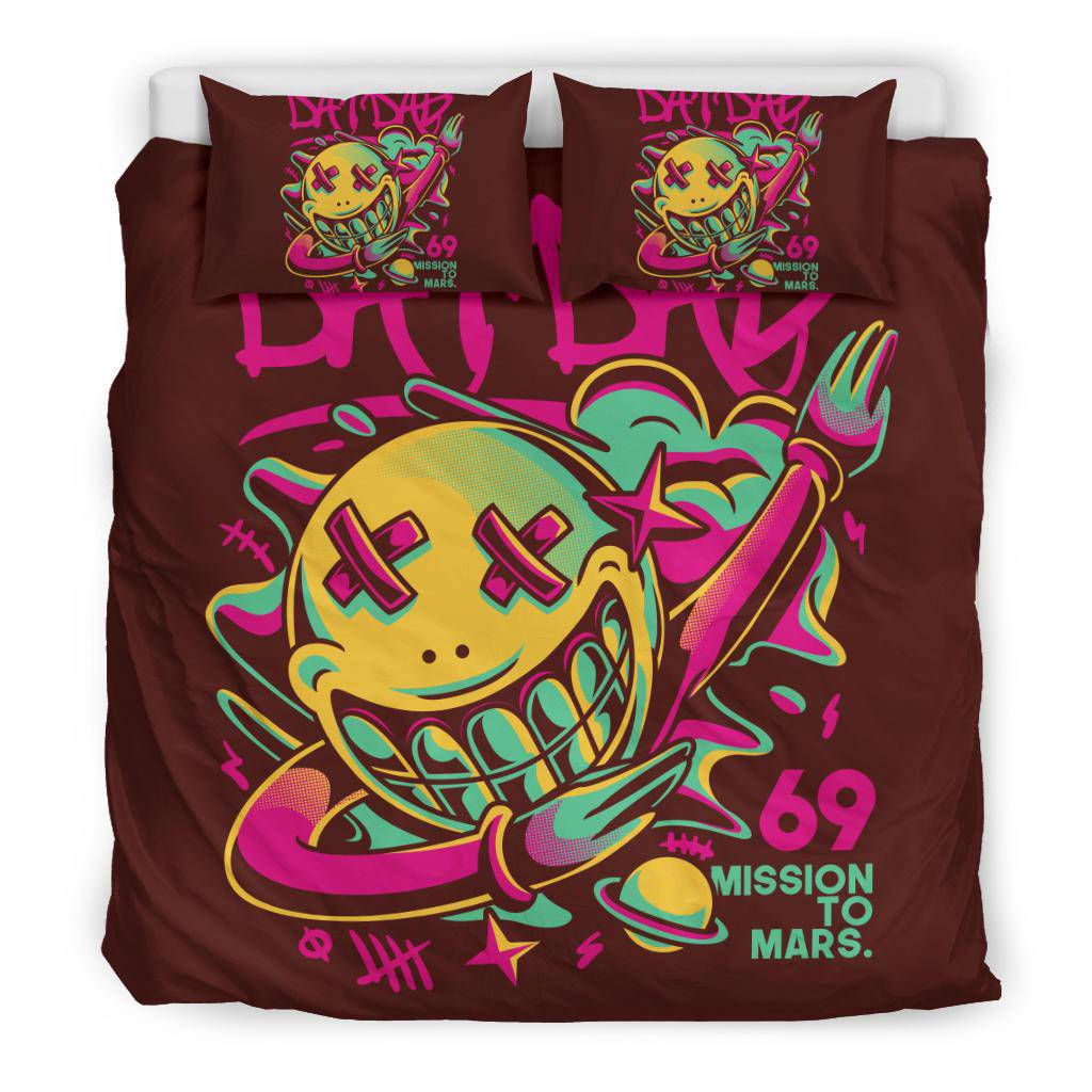 Dat Dab Mission to Mars Cartoon Art Bedding Set - Top Content | POD Collection | Free Shipping