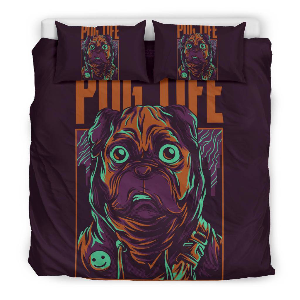 Pug Life Dog Pet Japanese Art Bedding Set - Top Content | POD Collection | Free Shipping