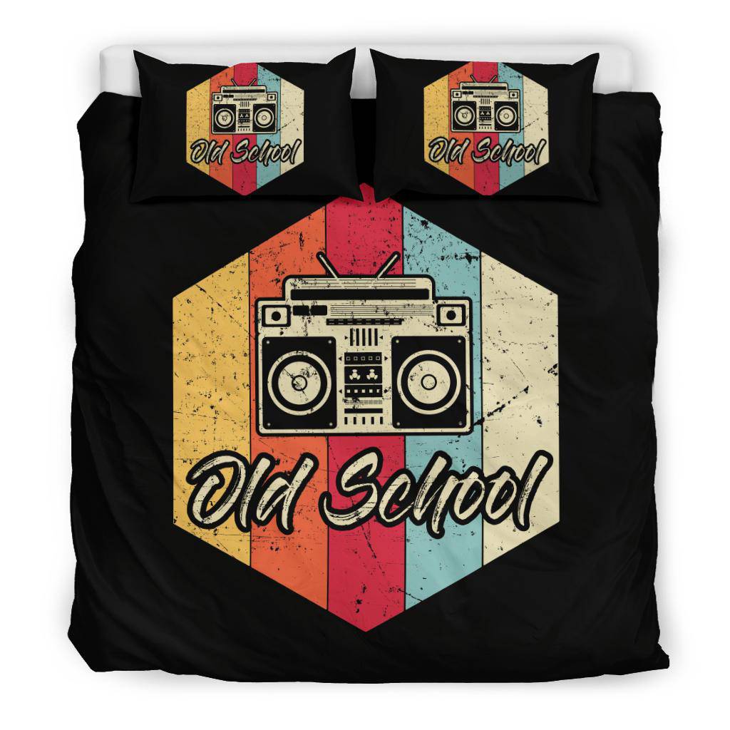 Old School Hip Hop Retro Music Art Bedding Set - Top Content | POD Collection | Free Shipping