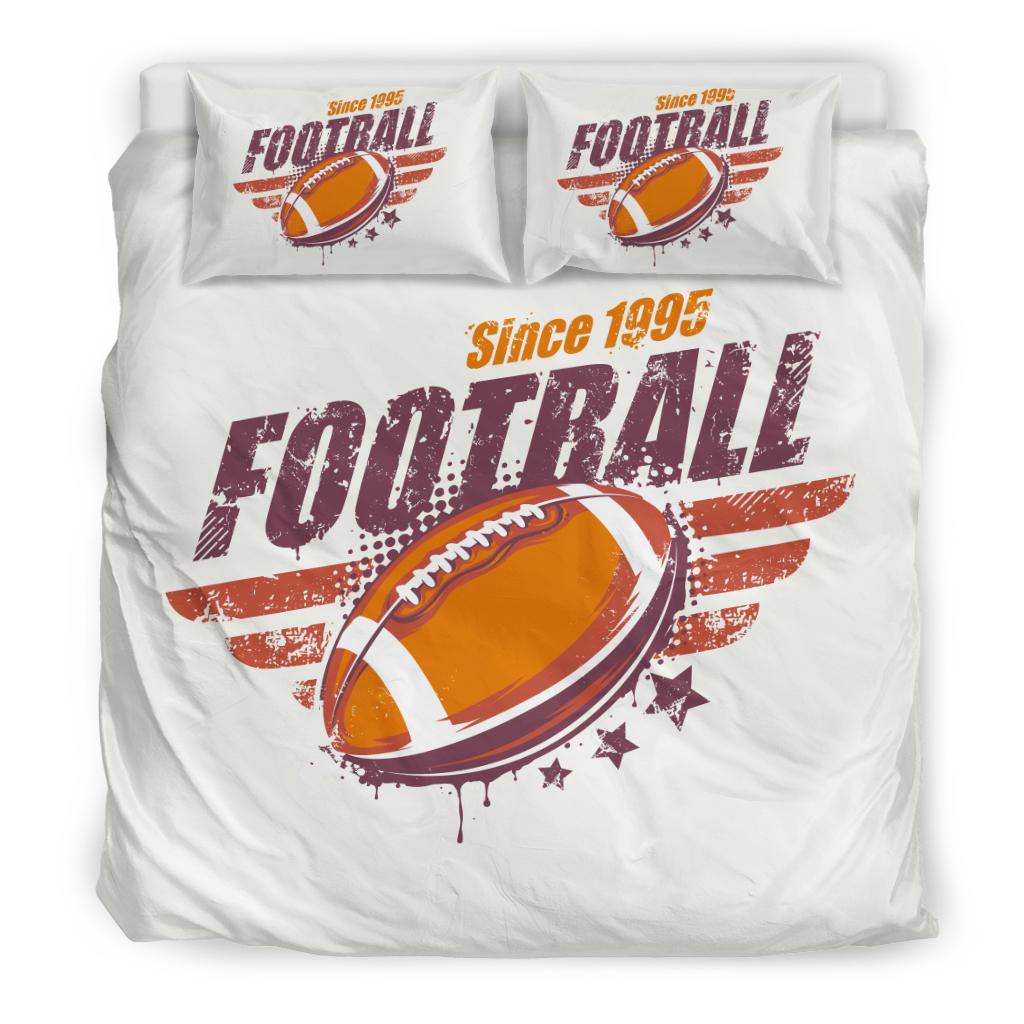 American Football Vintage Badge Ball Cartoon Bedding Set - Top Content | POD Collection | Free Shipping