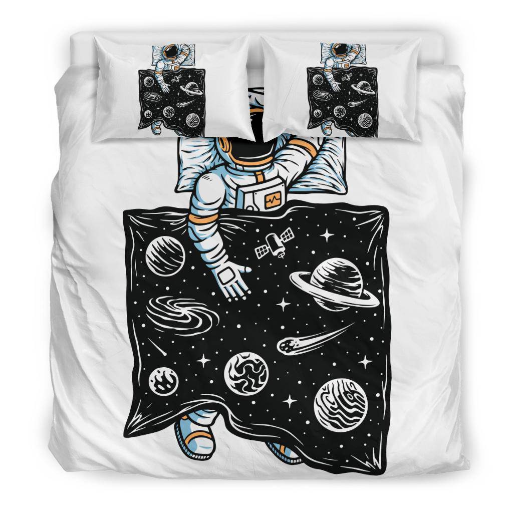 Astronaut Sleeping Universe Cartoon Bedding Set - Top Content | POD Collection | Free Shipping