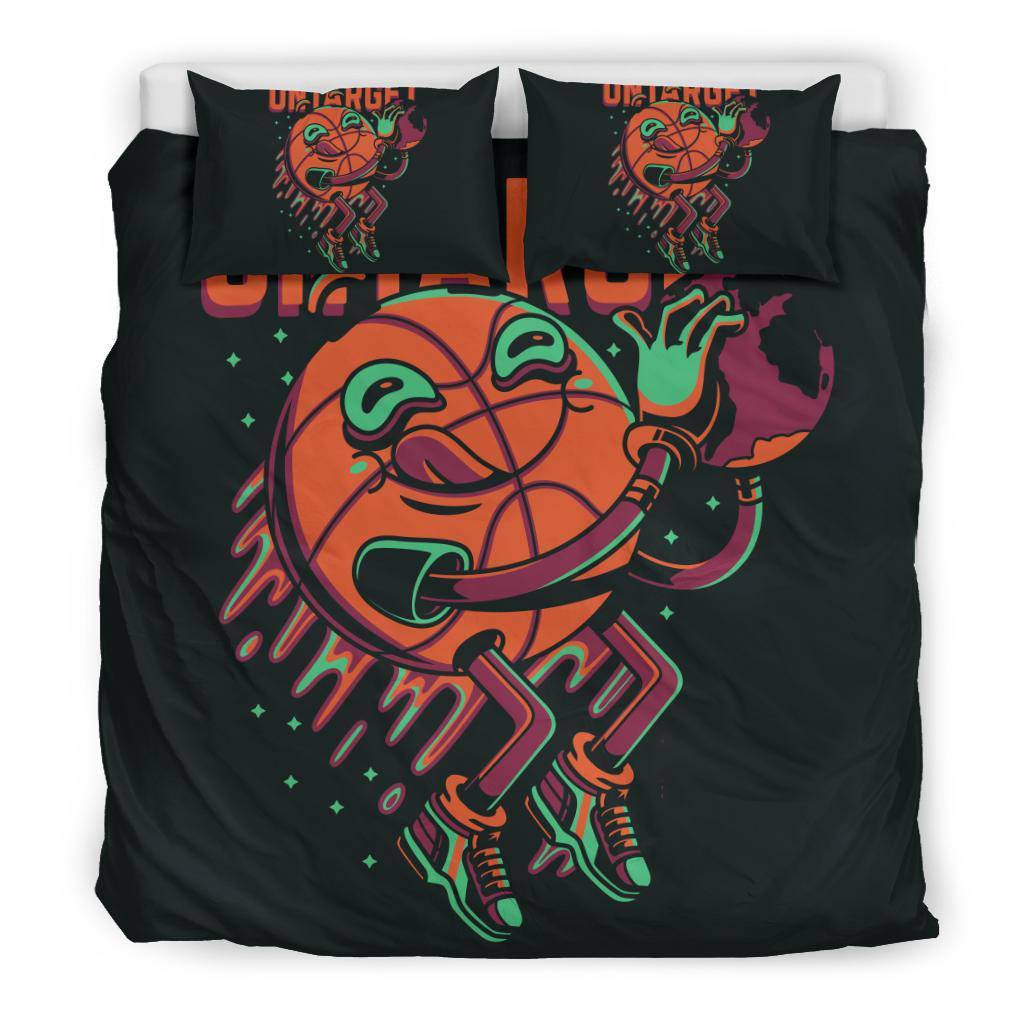 Basketball On Target Ball Emoji Cartoon Bedding Set - Top Content | POD Collection | Free Shipping