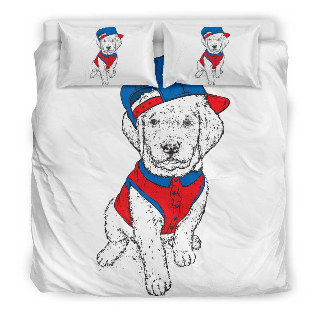 Cool Labrador Puppy Dog Drawing Bedding Set - Top Content | POD Collection | Free Shipping