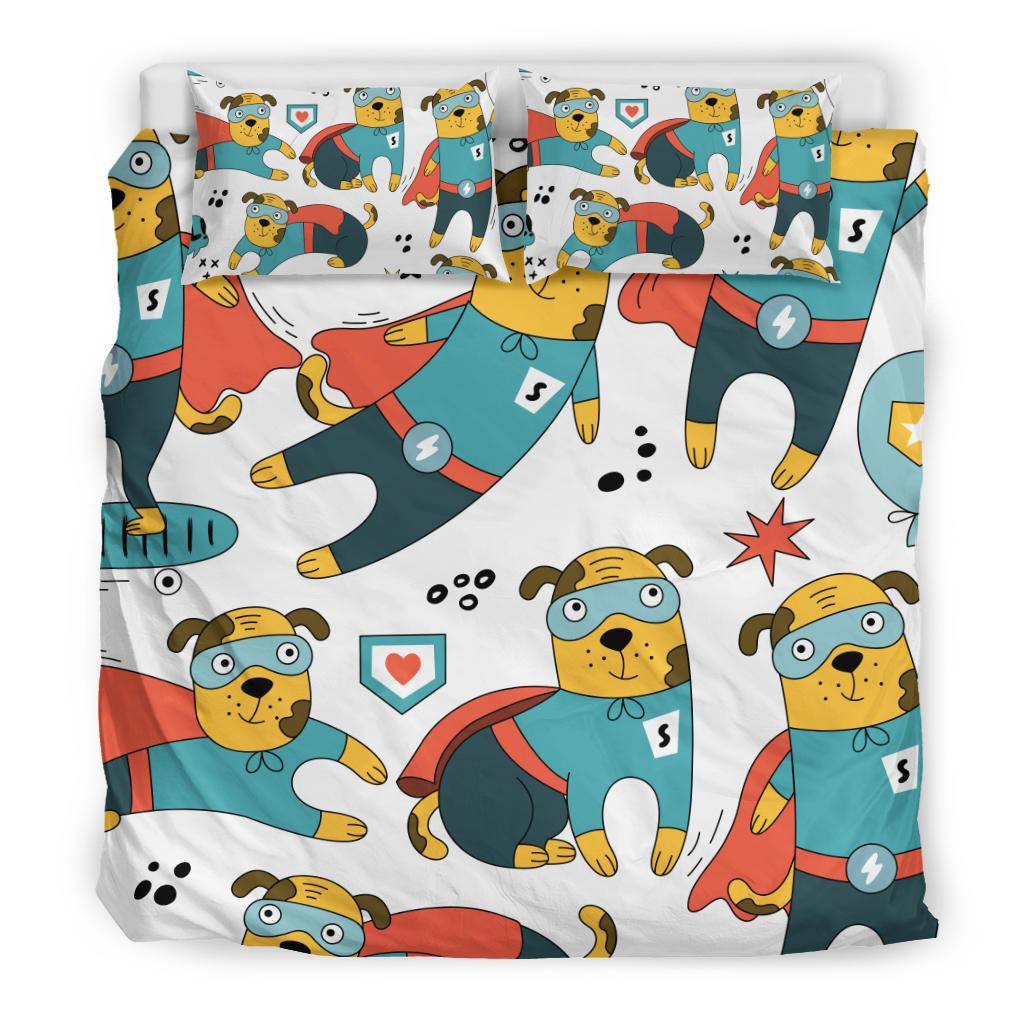 Super Hero Rescue Dog Character Cartoon Bedding Set - Top Content | POD Collection | Free Shipping