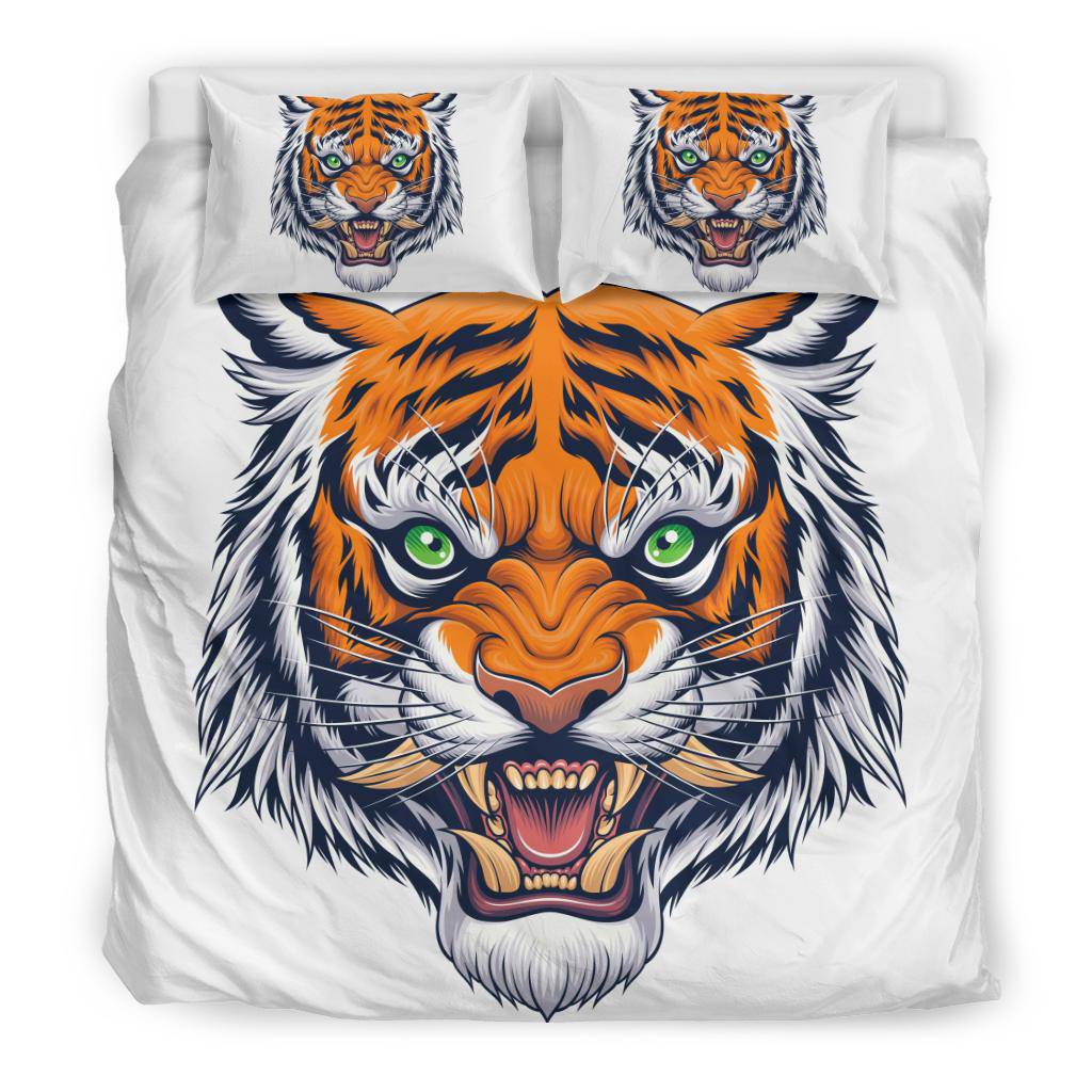 Tiger Head Japanese Style Cartoon Bedding Set - Top Content | POD Collection | Free Shipping