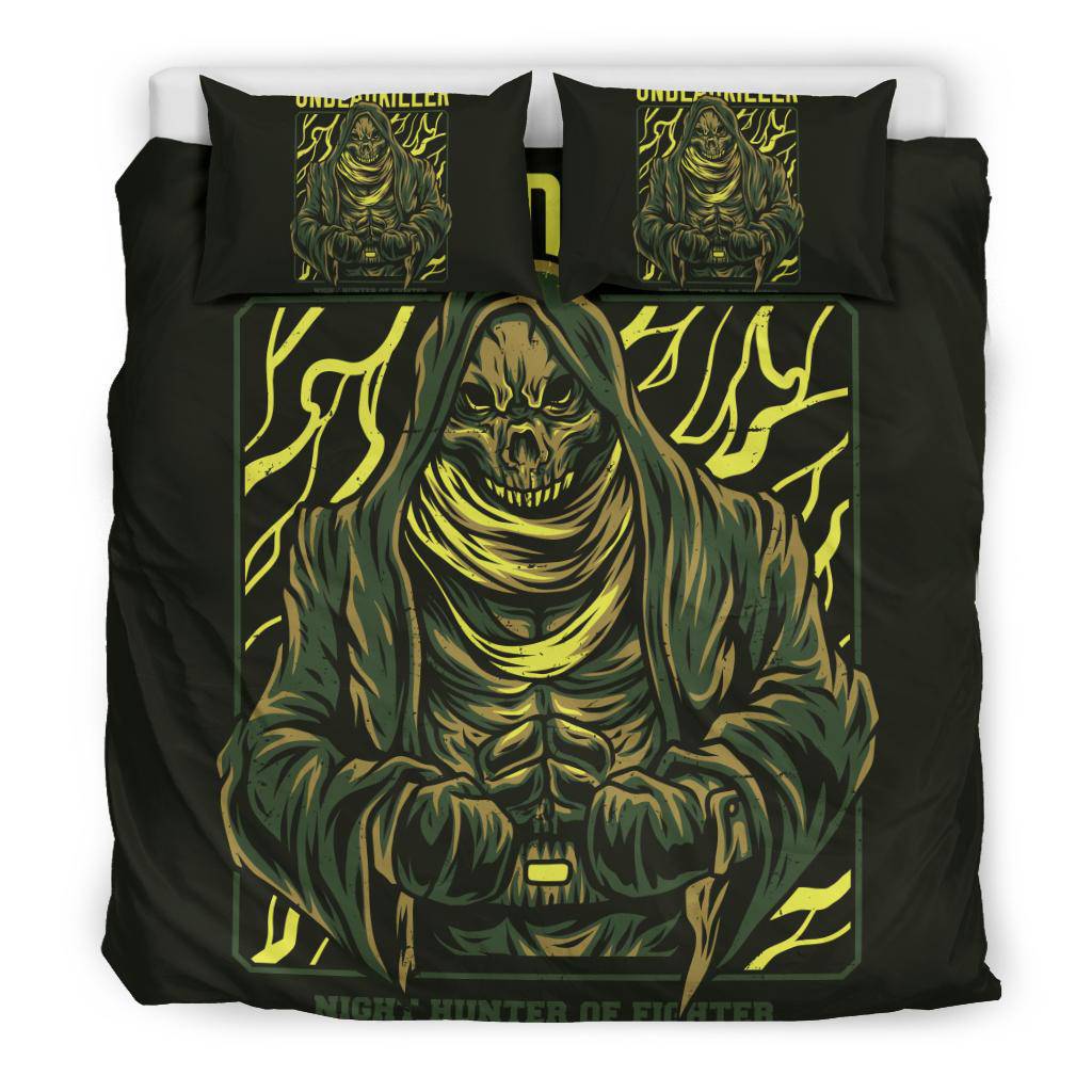 Undead Killer Skull Art Cartoon Bedding Set - Top Content | POD Collection | Free Shipping