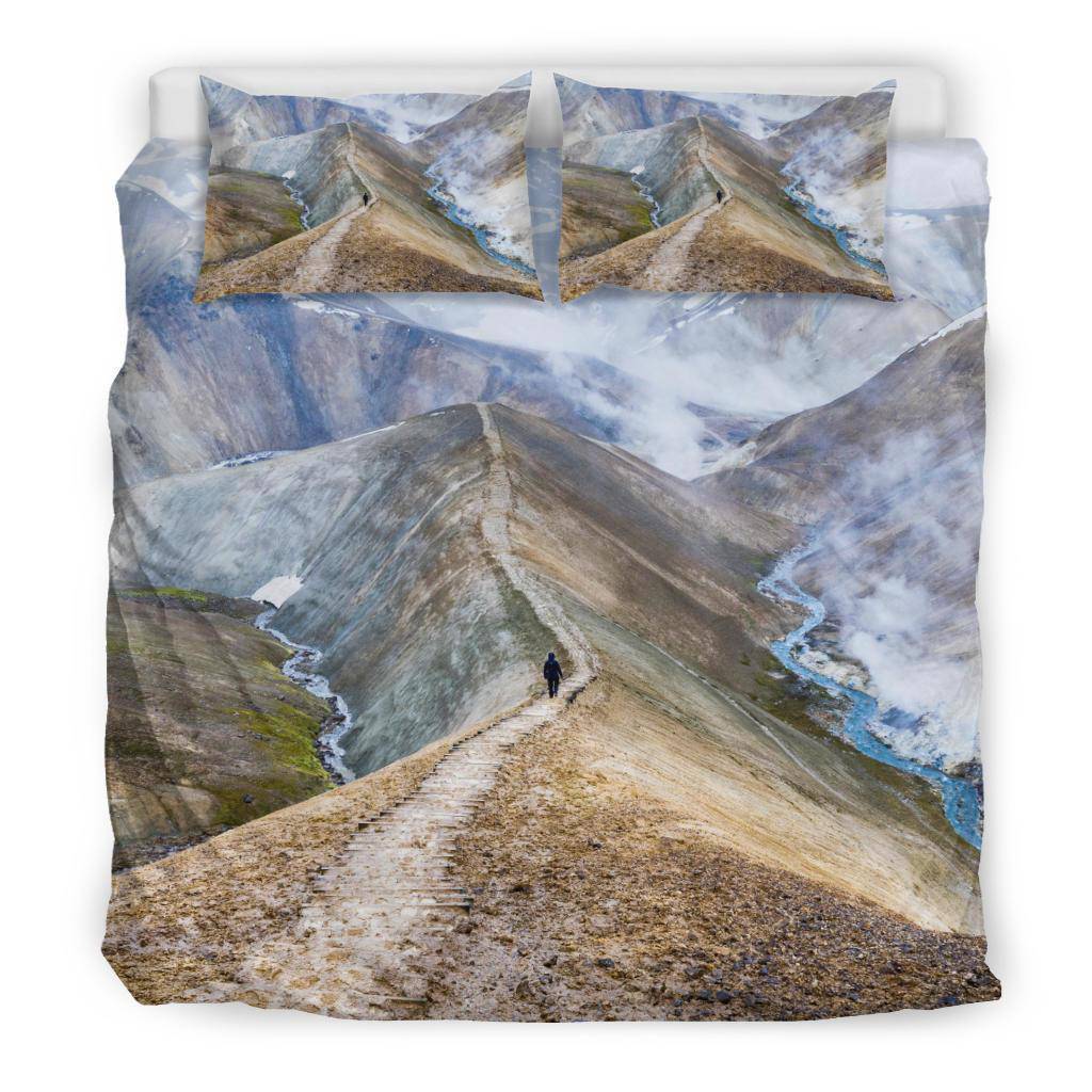 Walking Mountain Road View Bedding Set - Top Content | POD Collection | Free Shipping