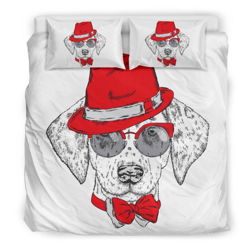 Beautiful Dog Breed with Hat Bedding Set - Top Content | POD Collection | Free Shipping