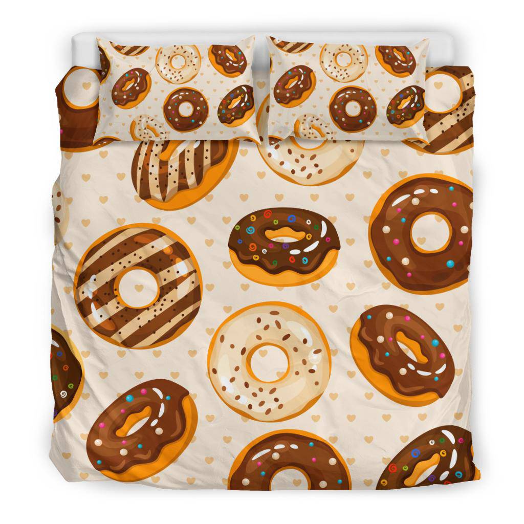 Doughnut Seamless Background Pattern Bedding Set - Top Content | POD Collection | Free Shipping