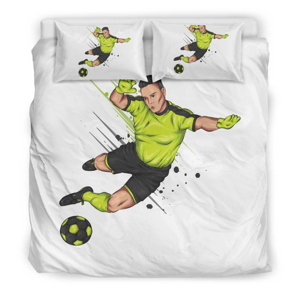 Football Player Goal Keeper Cartoon Bedding Set - Top Content | POD Collection | Free Shipping