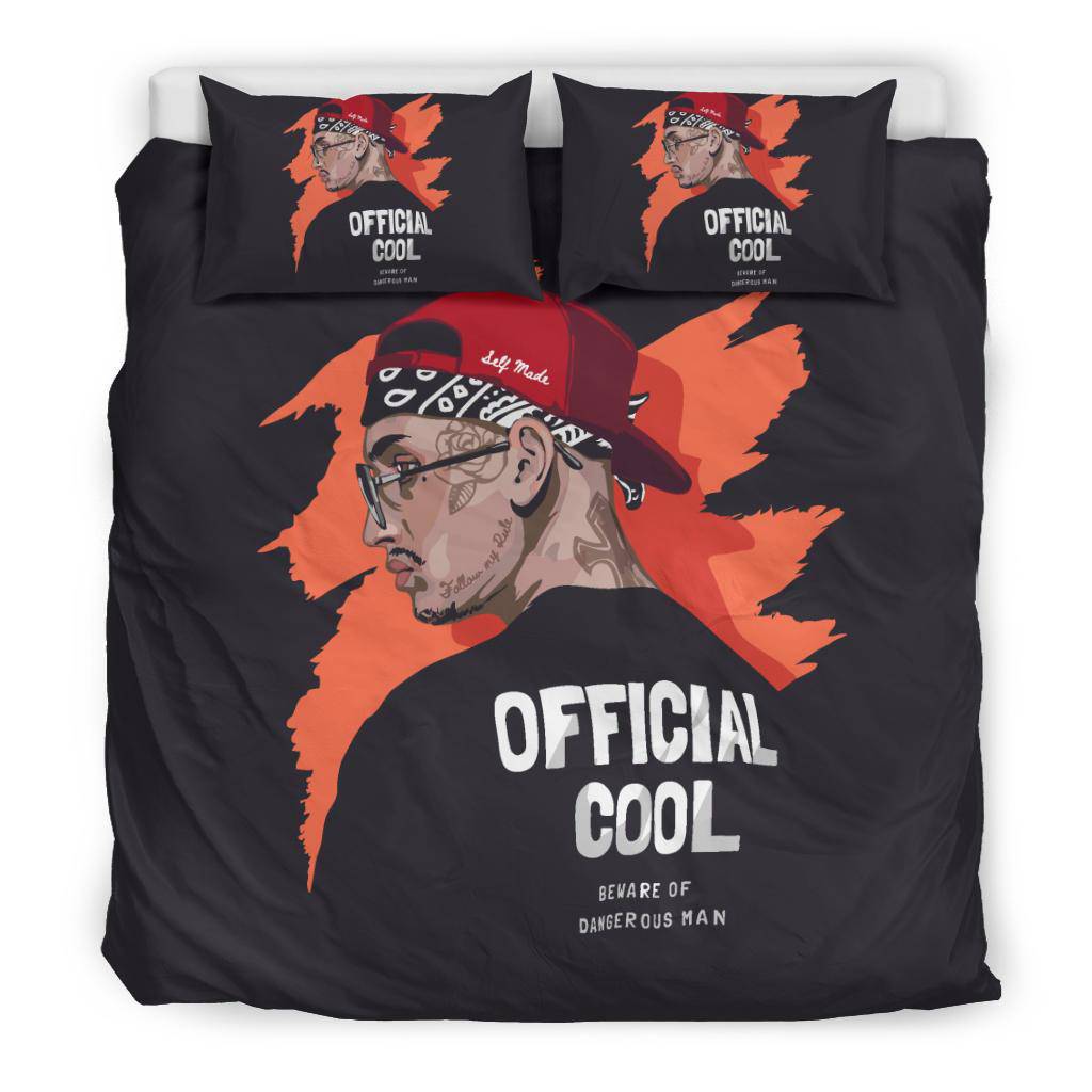 Official Cool Man With Facial Tattoos Illustration Bedding Set - Top Content | POD Collection | Free Shipping