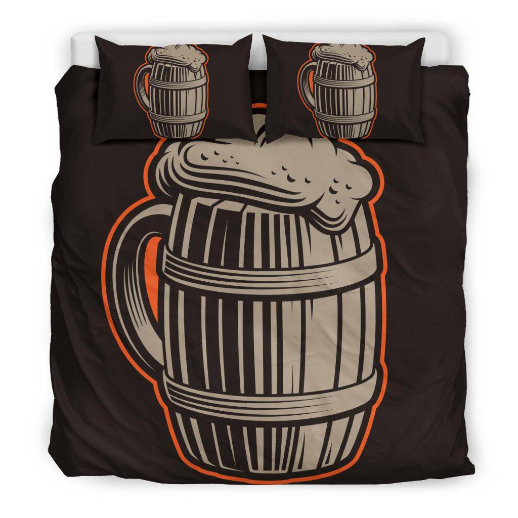 Beer Mug Vintage Cartoon Bedding Set - Top Content | POD Collection | Free Shipping