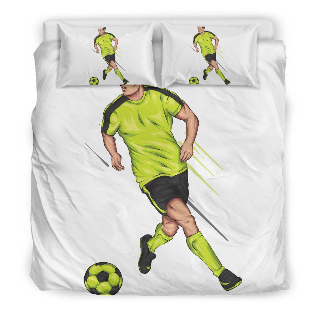 Football Player Cartoon Illustration Bedding Set - Top Content | POD Collection | Free Shipping