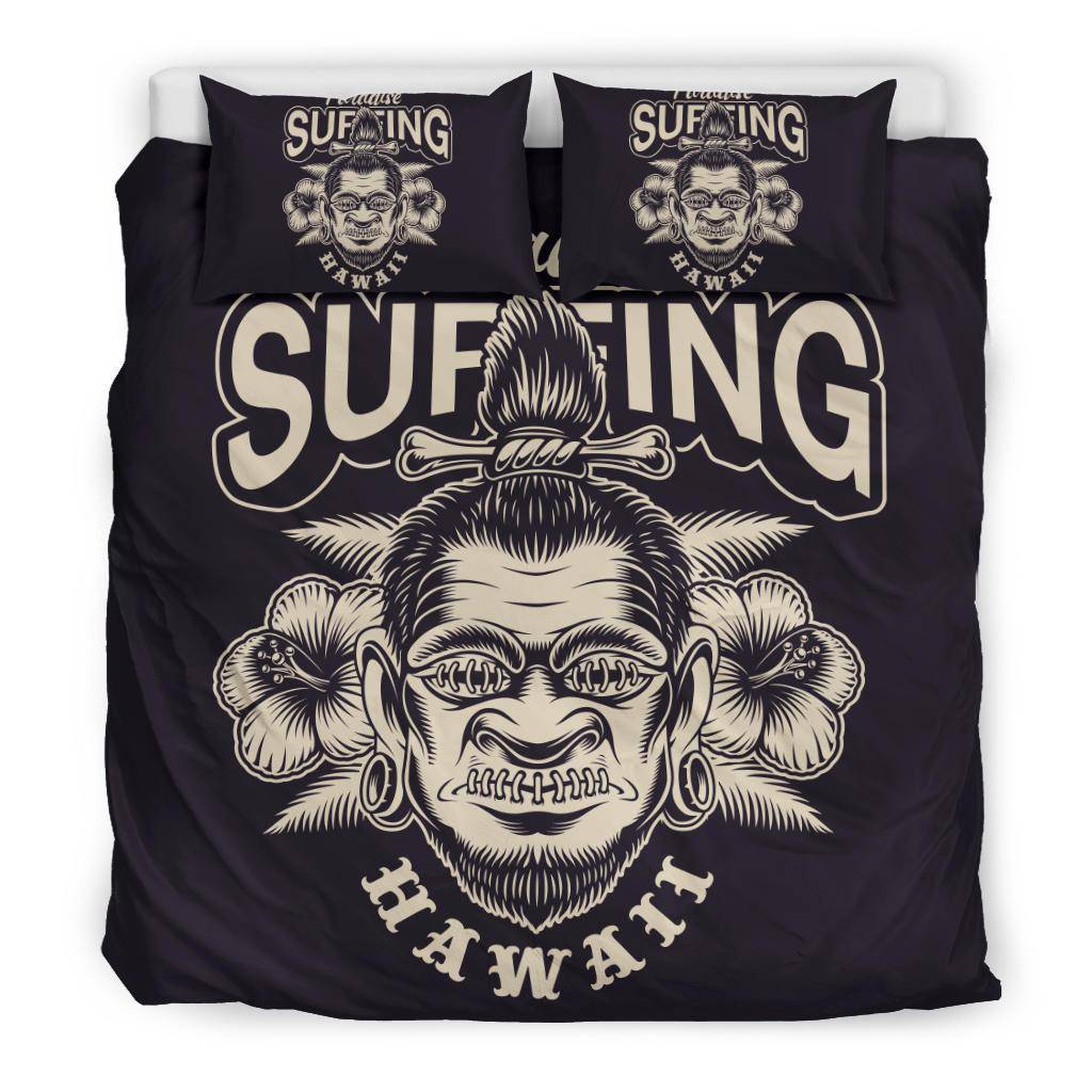 Surfing Paradise Hawaii Cartoon Style Bedding Set - Top Content | POD Collection | Free Shipping