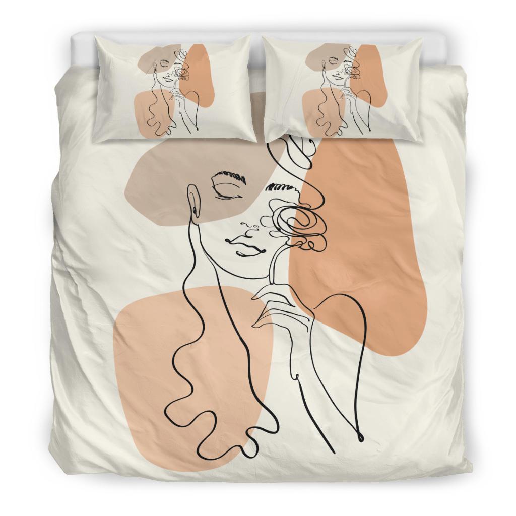 Abstract Art Woman Figure Bedding Set - Top Content | POD Collection | Free Shipping