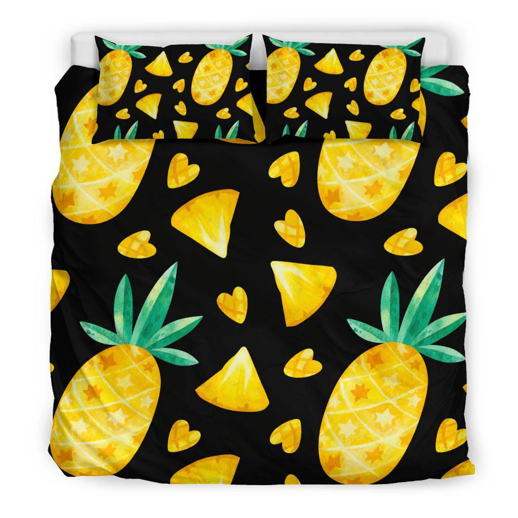 Exotic Fruit Pineapple Heart Bedding Set - Top Content | POD Collection | Free Shipping