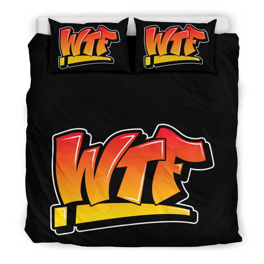 WTF Graffiti Art Bedding Set - Top Content | POD Collection | Free Shipping