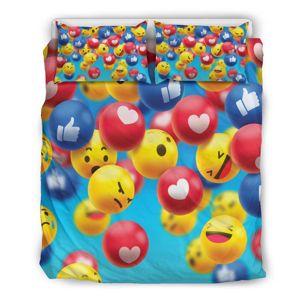 Emoji Bedding Set - Top Content | POD Collection | Free Shipping