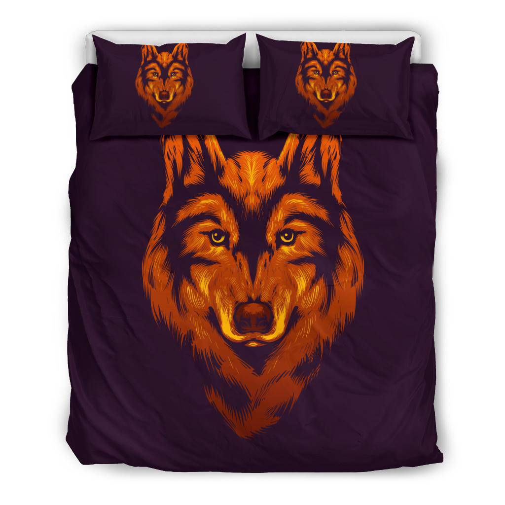 Red Wolf Bedding Set - Top Content | POD Collection | Free Shipping