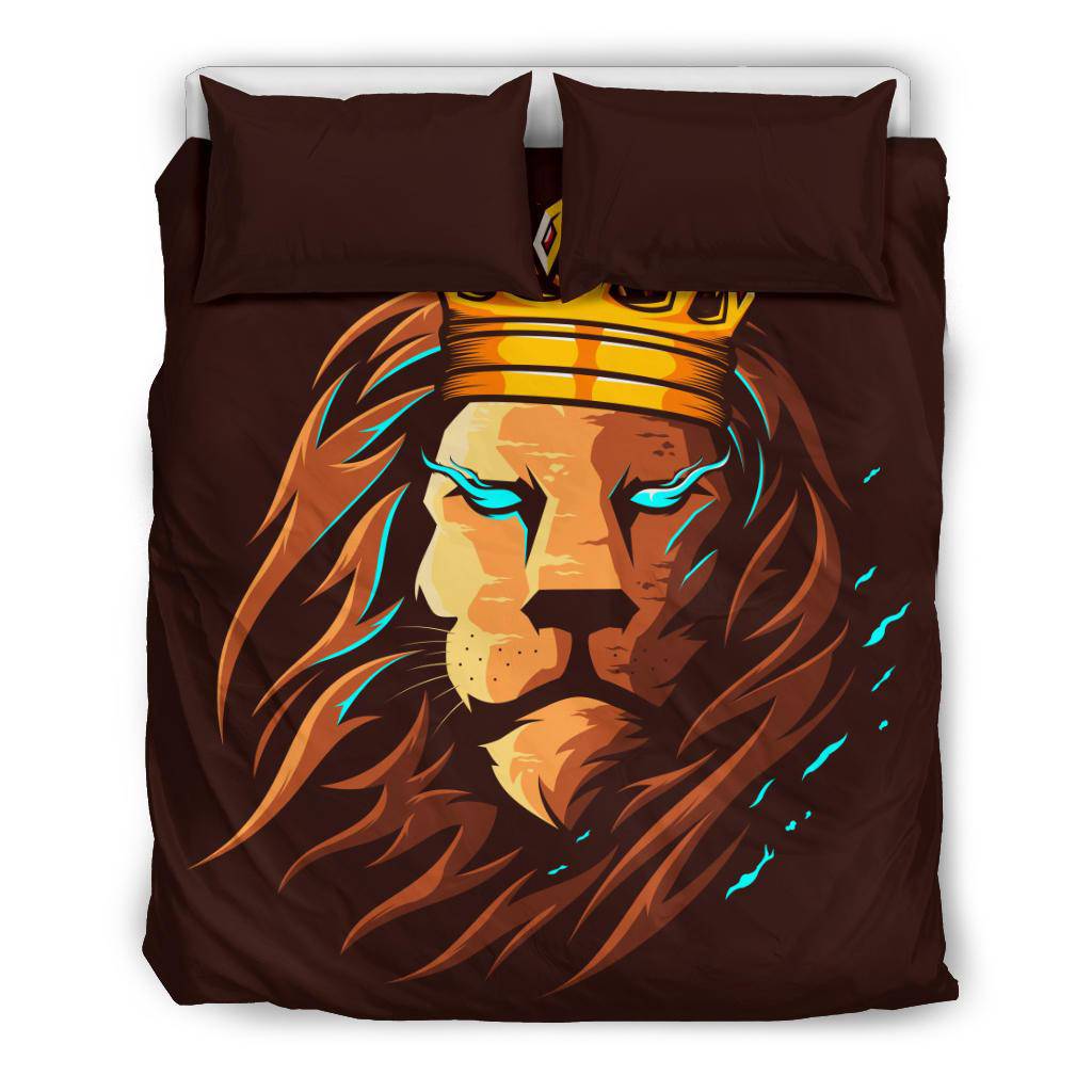 Lion King Cartoon Head Bedding Set - Top Content | POD Collection | Free Shipping