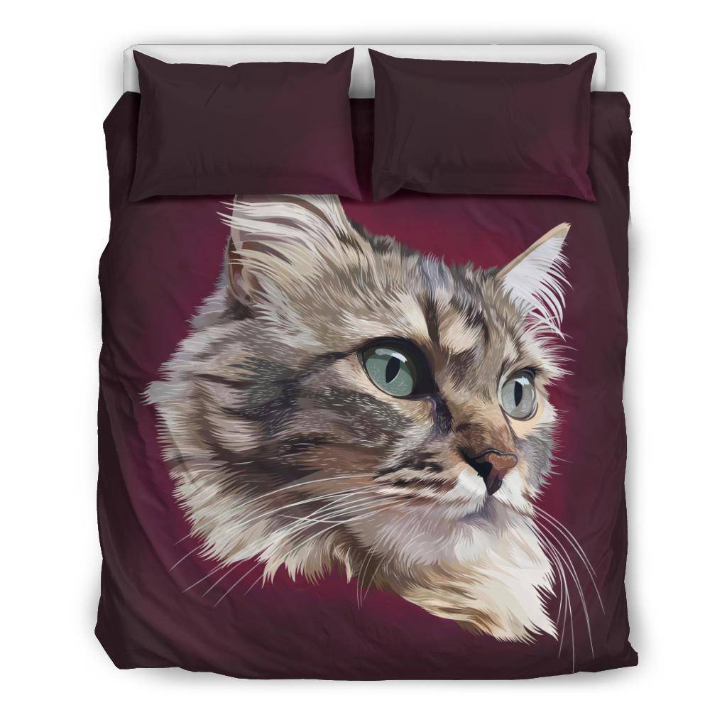 Maine Coon Cat Head Bedding Set - Top Content | POD Collection | Free Shipping