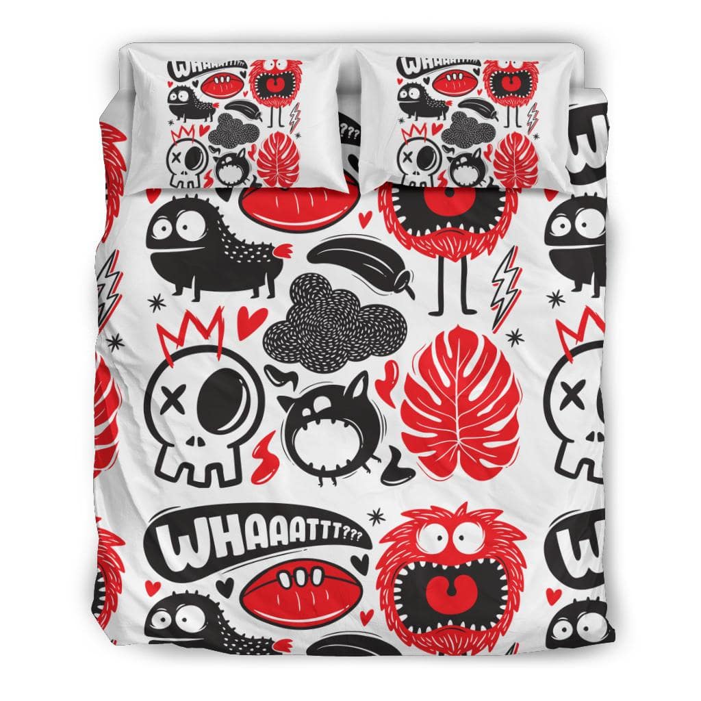 Whaaat Monsters Bedding Set - Top Content | POD Collection | Free Shipping