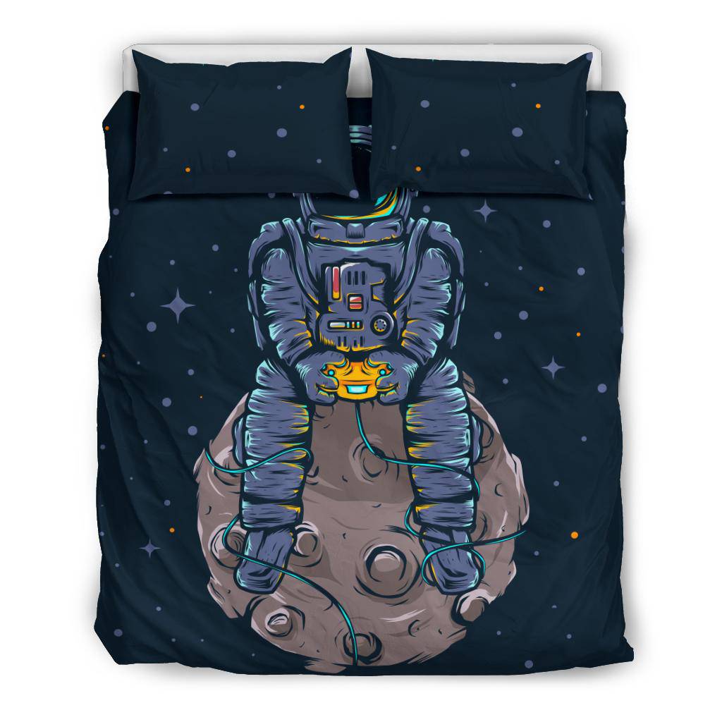 Gamer Astronaut Bedding set - Top Content | POD Collection | Free Shipping