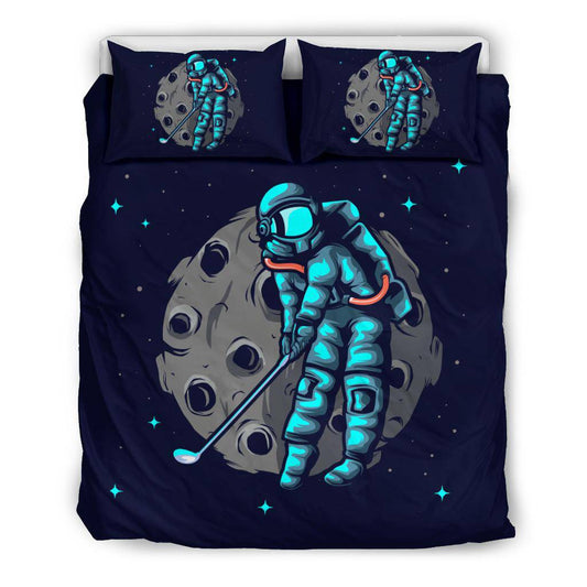 Astronaut Plays Golf Bedding Set - Top Content | POD Collection | Free Shipping