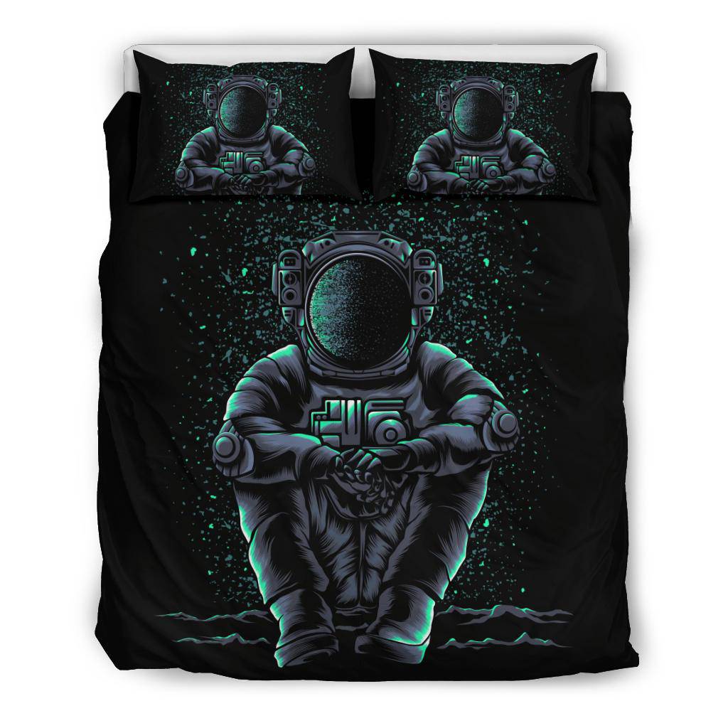 Sitting Astronaut Relax Bedding Set - Top Content | POD Collection | Free Shipping