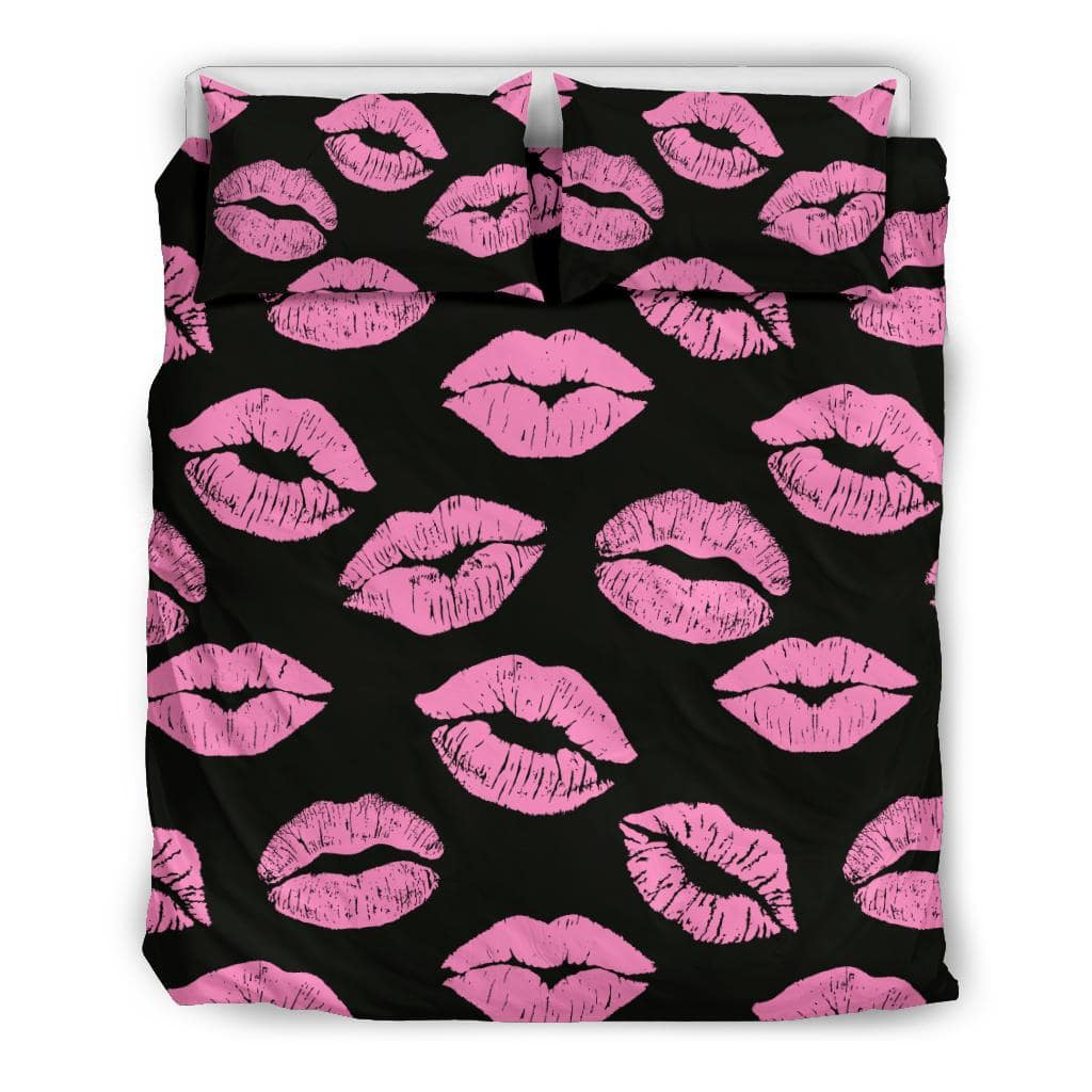 Pink Lips Kisses Bedding Set - Top Content | POD Collection | Free Shipping