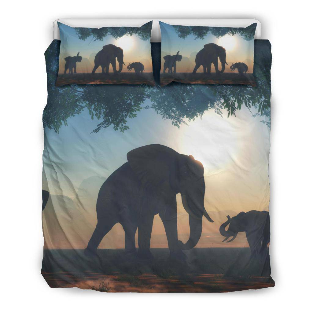 Sunset Elephants Bedding Set - Top Content | POD Collection | Free Shipping