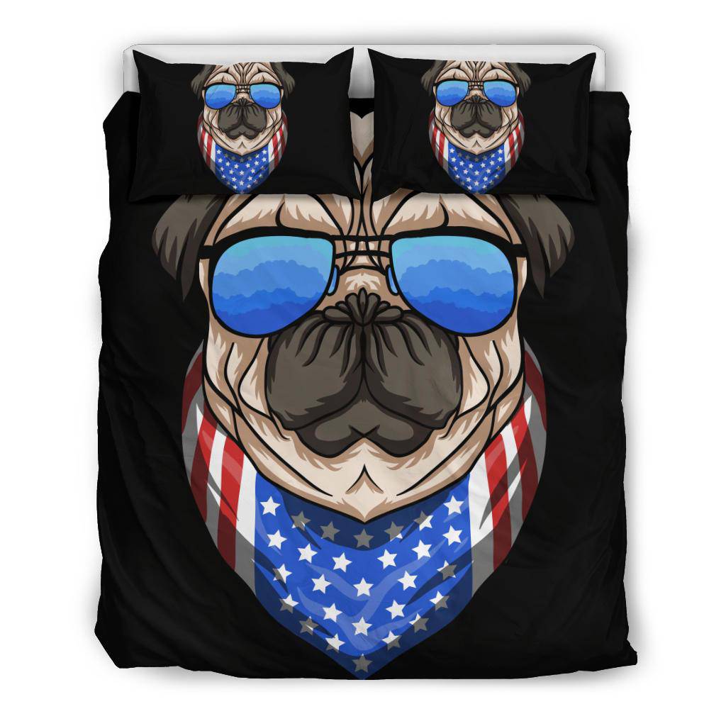 American Pug Dog Sunglasses Bedding Set - Top Content | POD Collection | Free Shipping