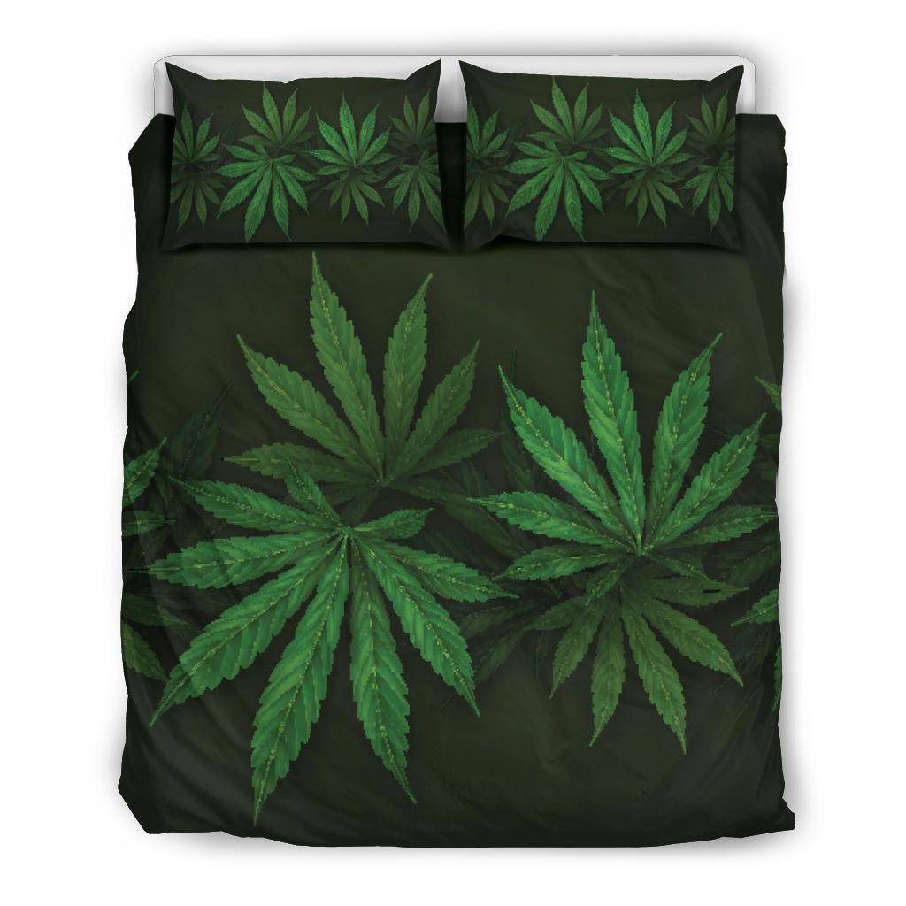 Cannabis Leaf Bedding Set - Top Content | POD Collection | Free Shipping