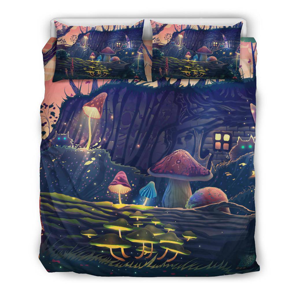 Fairytale Mushroom Garden Bedding Set - Top Content | POD Collection | Free Shipping