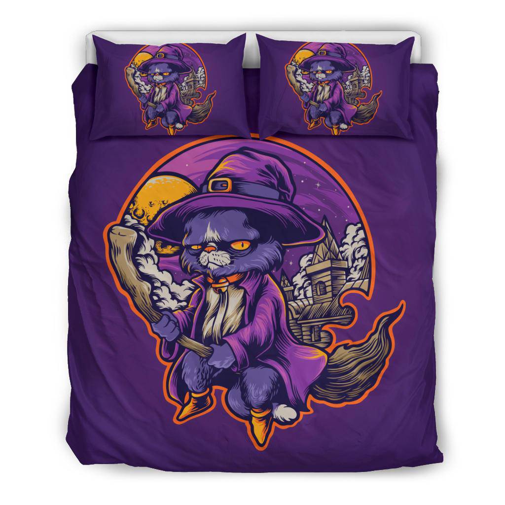 Cat Witch Bedding Set - Top Content | POD Collection | Free Shipping