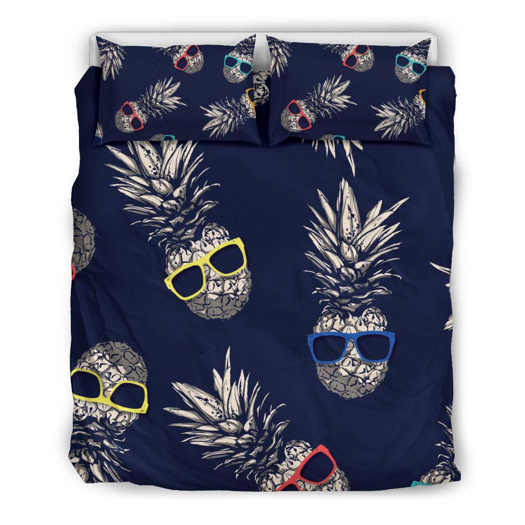 Pineapple with Sunglasses Bedding Set - Top Content | POD Collection | Free Shipping