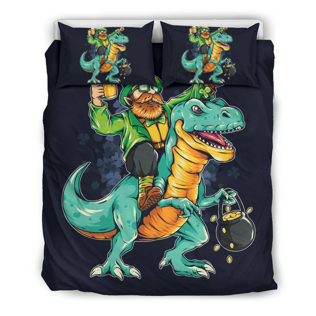 St. Patrick and Dinosaur Bedding Set - Top Content | POD Collection | Free Shipping