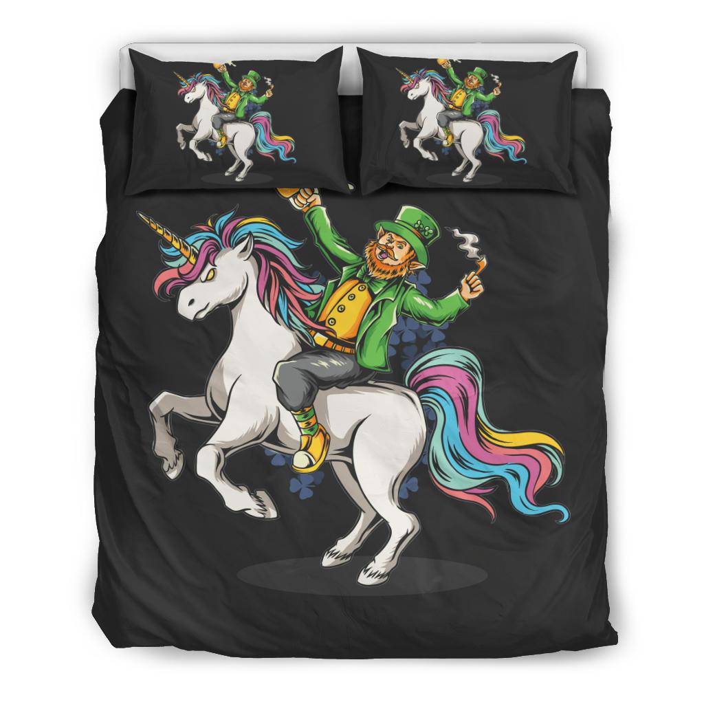 St. Patrick and Unicorn Bedding Set - Top Content | POD Collection | Free Shipping