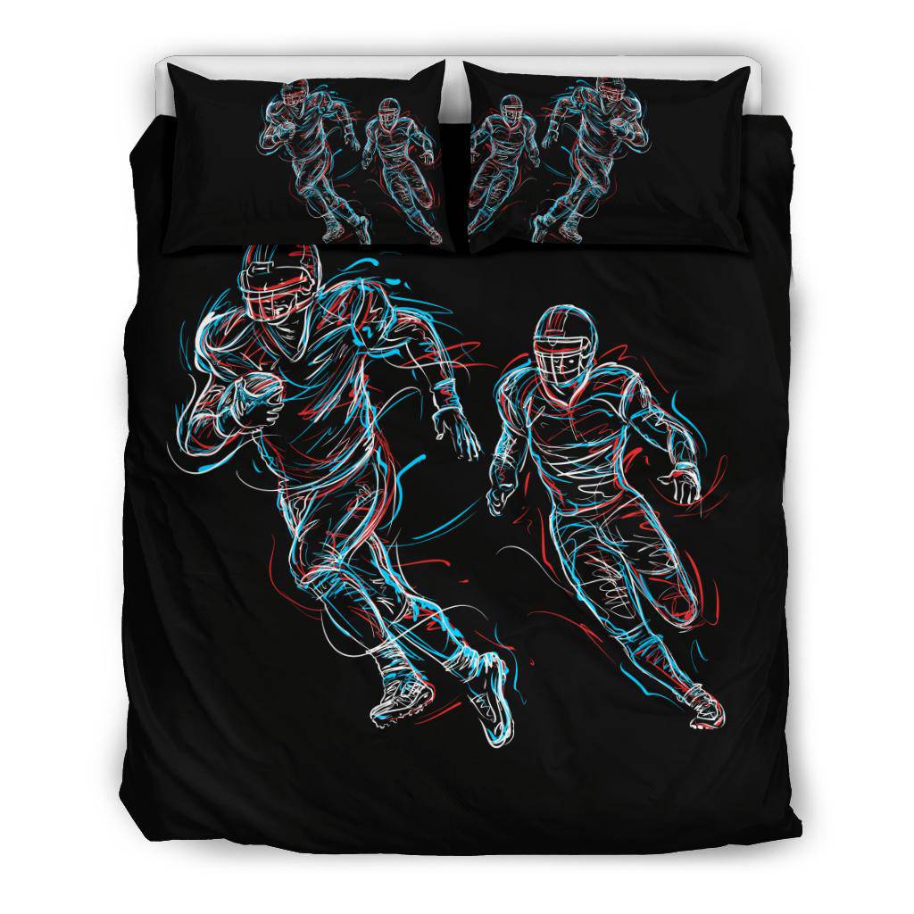 American Football Running Players Bedding Set - Top Content | POD Collection | Free Shipping