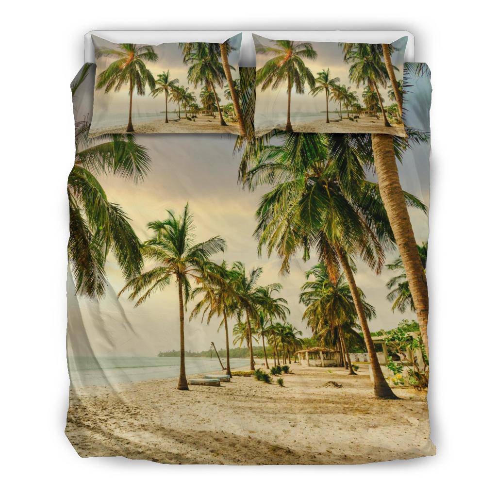 Beach Palm Trees Bedding Set - Top Content | POD Collection | Free Shipping