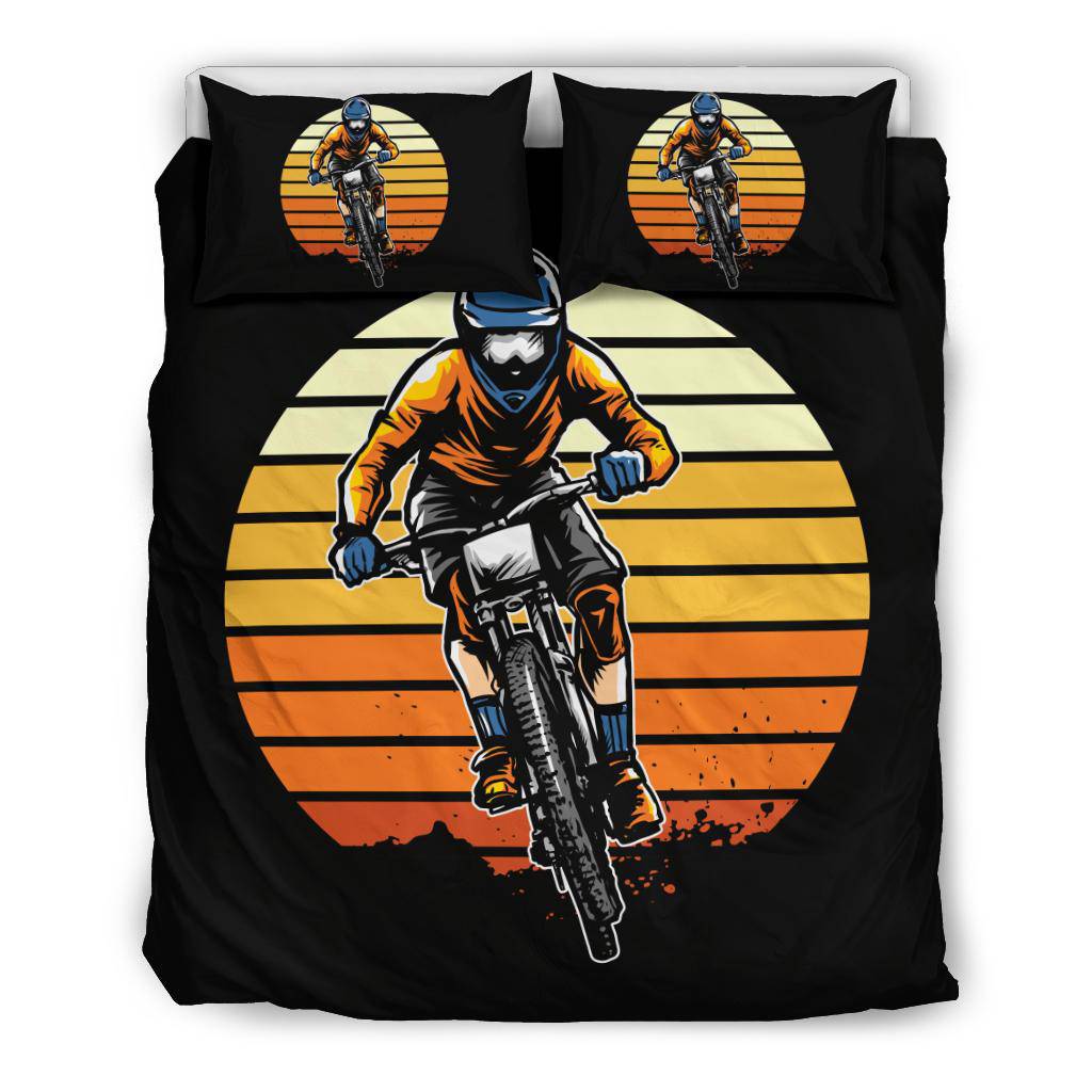 Retro Motorbike Motorspot Bedding set - Top Content | POD Collection | Free Shipping