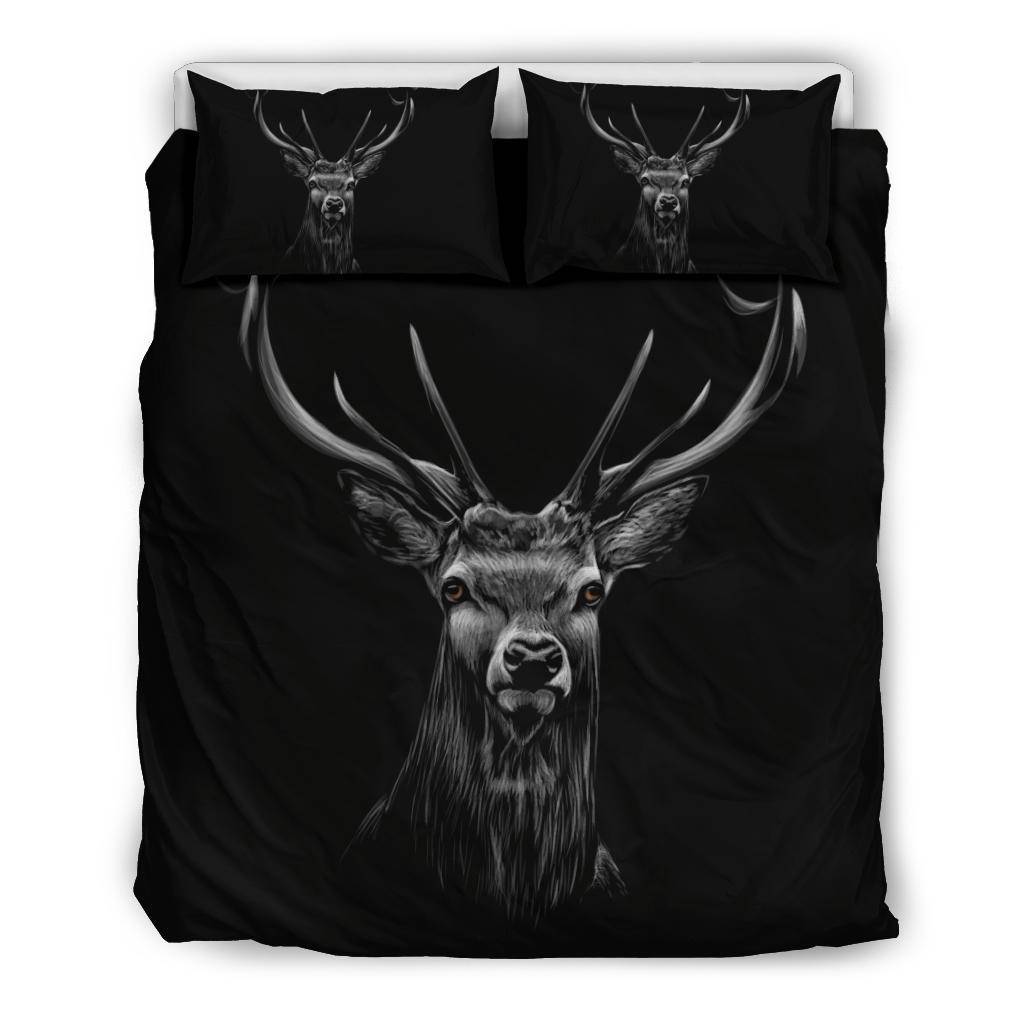 Wilderness Deer Black Bedding Set - Top Content | POD Collection | Free Shipping