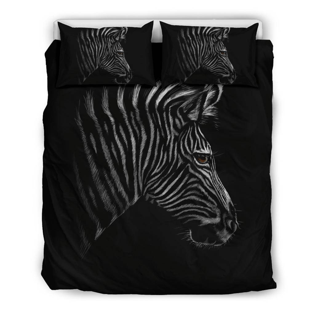 Zebra Cartoon Black Bedding Set - Top Content | POD Collection | Free Shipping