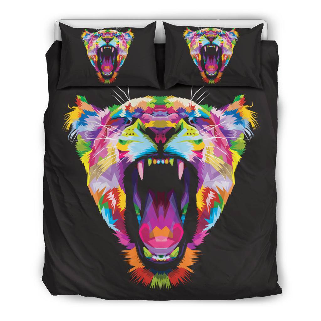 Colorful Lione Roar Bedding Set - Top Content | POD Collection | Free Shipping