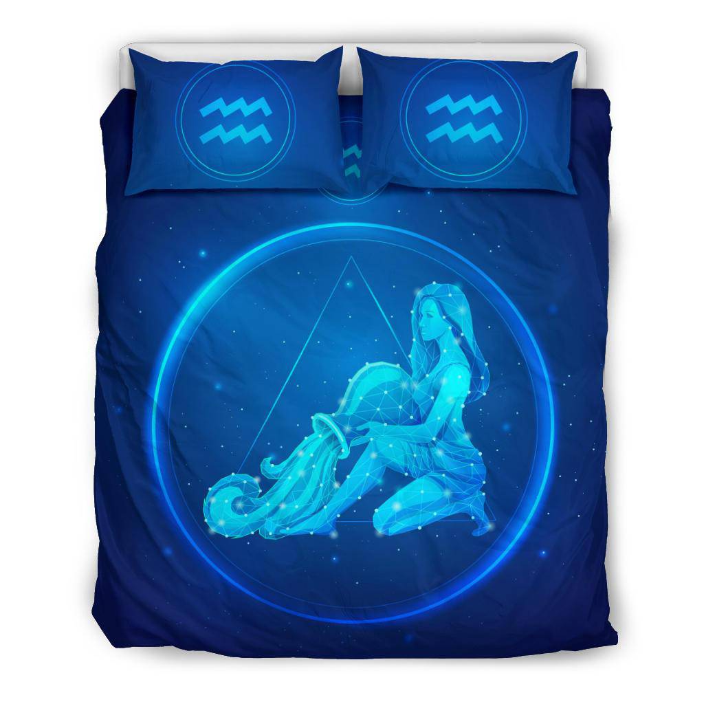 Zodiac Aquarius Bedding Set - Top Content | POD Collection | Free Shipping