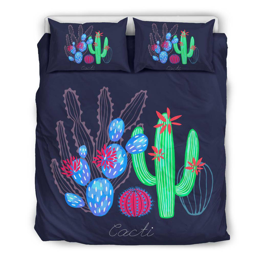 Cactus Succulent Drawing Bedding Set - Top Content | POD Collection | Free Shipping