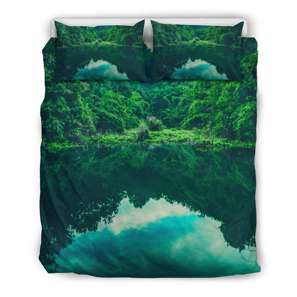 Tropical Forest Lake Bedding Set - Top Content | POD Collection | Free Shipping